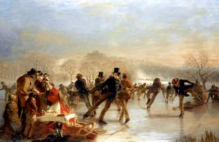 Skaters, a Scene on Duddingston Loch