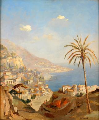 Coastal scene in Amalfi