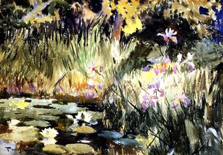 Iris and Lilies
