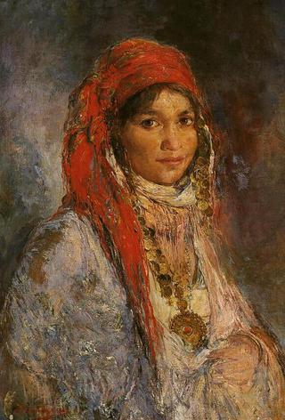 Girl with a Red Scarf (Fille au foulard rouge)