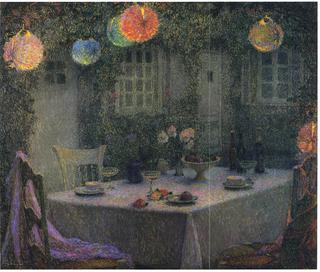 Table with Lanterns in Gerberoy