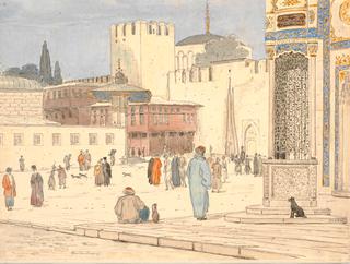 Square in Front of the Bab-i Humayun Gate in Constantinople