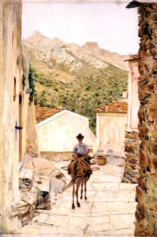 Una via di Poggio all'isola d'Elba