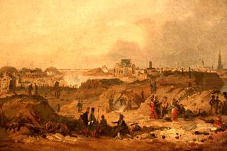 1832年轰炸后安特卫普城堡的景色