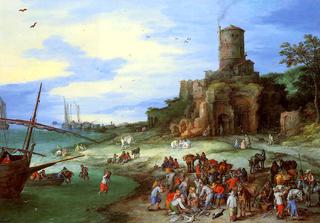 Coastal Landscape with the Tomb of Scipion