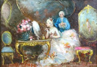 Boudoir scene with Rae Dorian, the actress and model