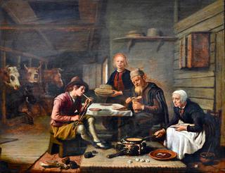 Peasant's Meal in the Stable