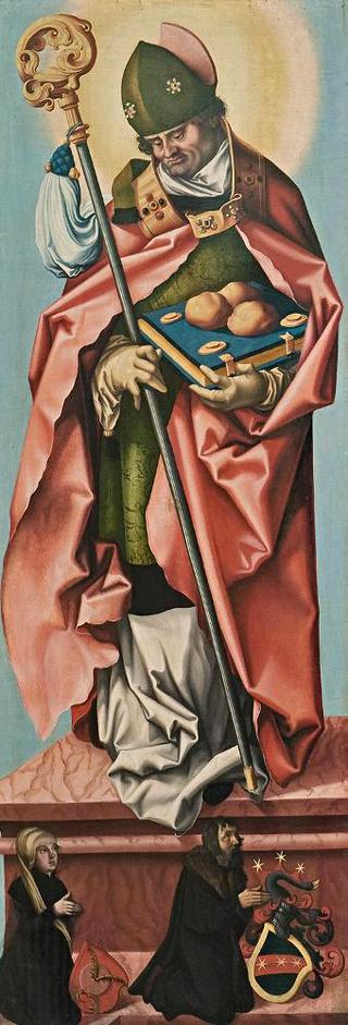 Winged Altarpiece of St John the Baptist: St. Nicholas
