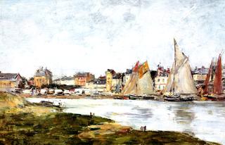 View of the Port of Trouville at High Tide