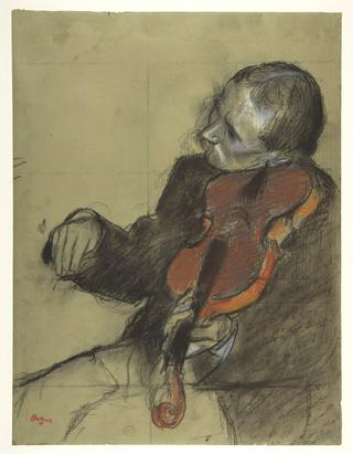 Violinist, Study for the "Dance Lesson"