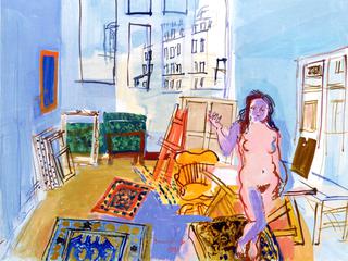 Nude Standing in the Studio at the Dead End in Guelma