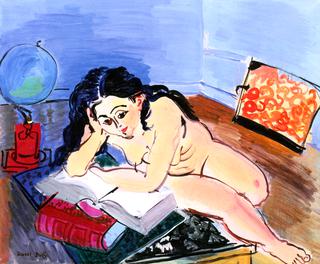 Nude with a World Map