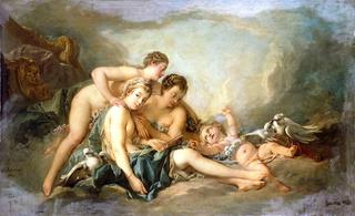 Venus disarming Cupid