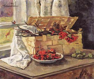Still Life. Basket with Rowan