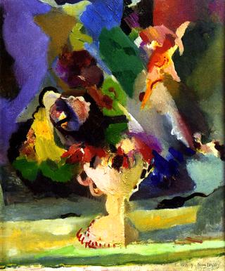 Abstract Still Life with Flowers