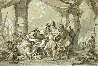 Story of Mark Antony - Octavian and Mark Antony Sealing the Treaty of Tarentum