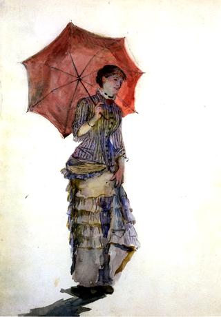 Woman with Umbrella