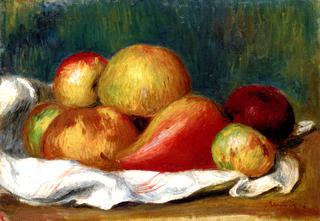 Still Life with Apples and a Pear