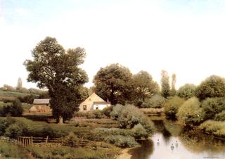 Cottage by a Stream