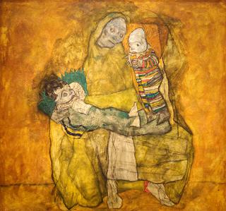 Mother with two children