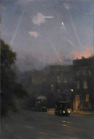 A Zeppelin Raid, 8 October 1915
