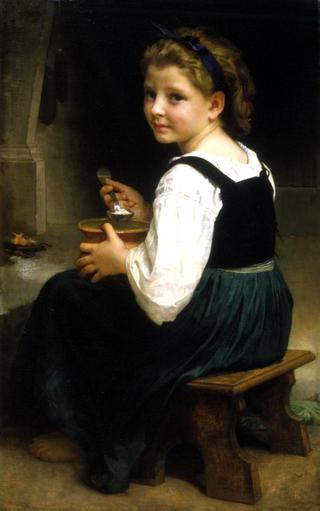 Girl Eating Porridge