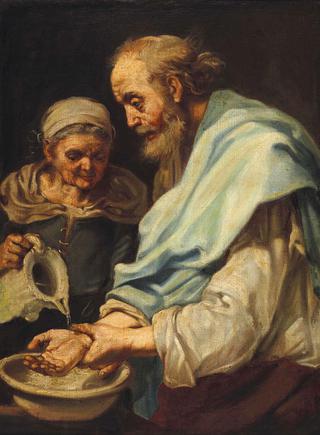 The hand washing (Allegory of Water)