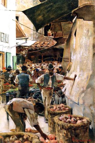 Una via del Mercato Vecchio, Via del Fuoco (study)