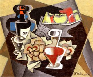 Mushrooms, Apples and Carafe