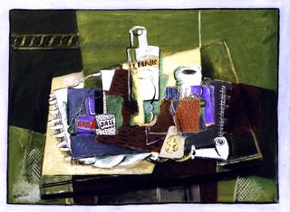 Still LIfe with a Bottle of Marc