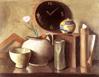 Still Life with Wall Clock