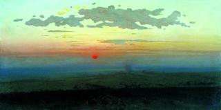 Sunset in the Steppe