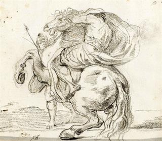 Horseman and Soldier, after Mola