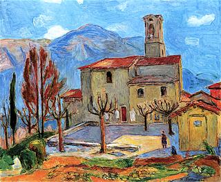 Landscape with Castagnola Church
