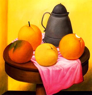 Still Life with Fruits and Pot