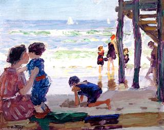 Changing for a Swim, Rockaway Pier