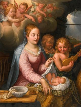 Madonna and Child with Angels