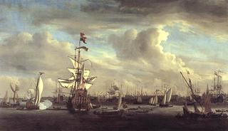 The ‘Gouden Leeuw’ on the IJ by Amsterdam