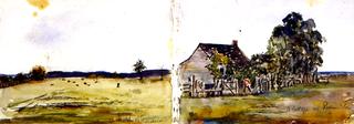 Two Sketches of Richmond Common from Sketchbook