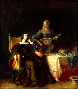 Katherine of Aragon with Her Maid