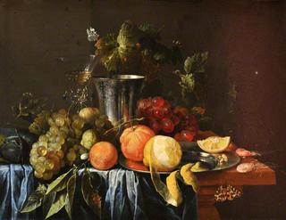 Still-Life with a Silver Jug and Fruit
