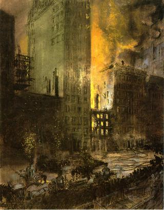 Fire on 24th Street, New York City