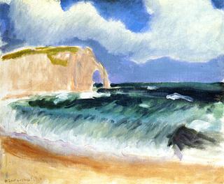 Gale at Etretat