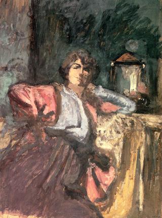 Madame Hessel with Pink Scarf
