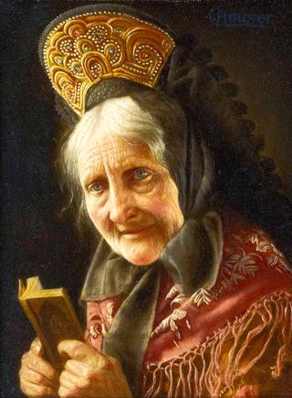 Old Lady with Prayer Book