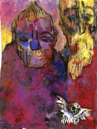 Two Grotesque Old Men and Bat