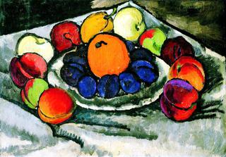 Still Life. Fruit on a Plate