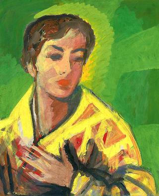 Portrait of a Lady with Yellow Cape