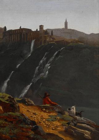Goatherd Opposite the Falls of Tivoli