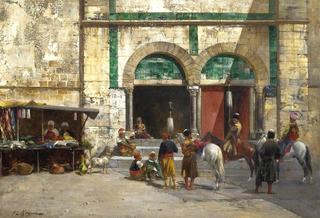 Outside the Mosque